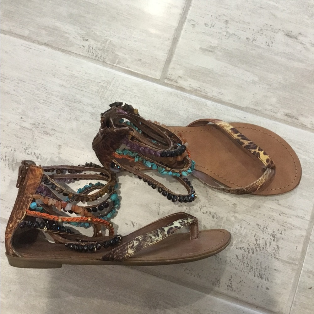 Zigi Soho jeweled ankle strap sandal